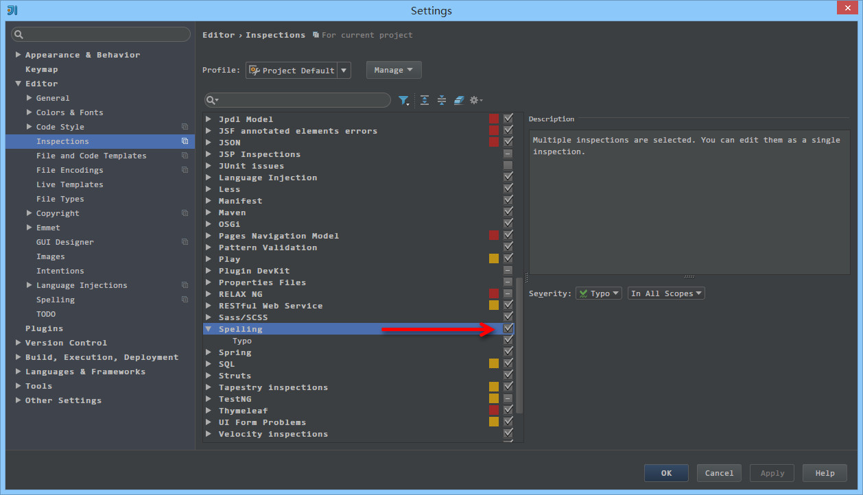 IntelliJ IDEA 常用设置讲解_代码检查_10