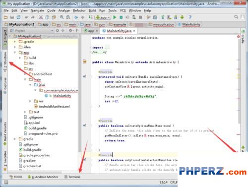 Android studio中IDE窗口怎么显示或者隐藏? -