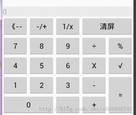 droid中使用GridLayout网格布局来制作简单的计