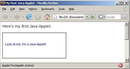 教你构建第一个java applet程序